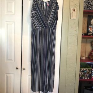 Stripped pant suit